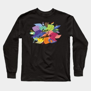 Love makes us together-black Long Sleeve T-Shirt